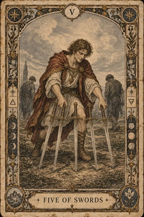 Päťka mečov (Five of Swords)