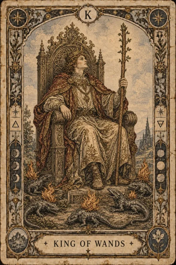 Kráľ palíc (King of Wands)
