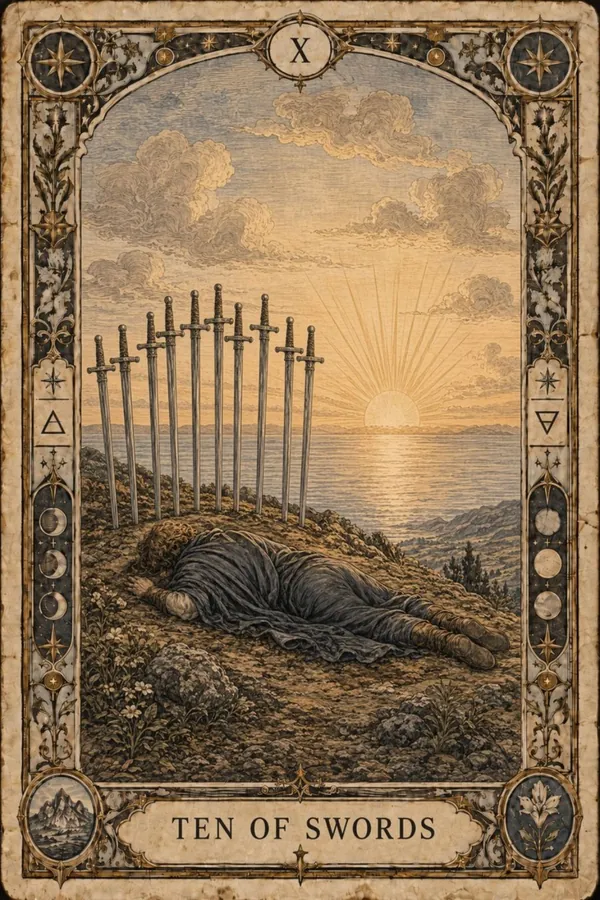 Desiatka mečov (Ten of Swords)